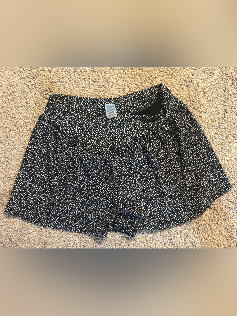 Shade & Shore Black and White Polka Dot Women’s Shorts